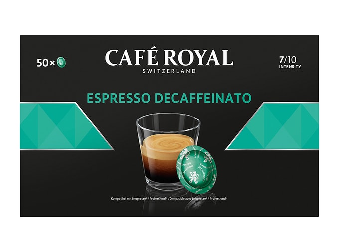Café Royal Office Pads Espresso décaféiné, 1x50 pièces
