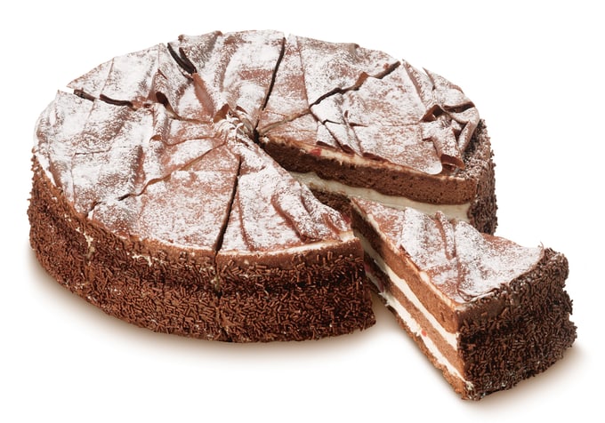 Gâteau Forêt-noire, Ø 24 cm, 10 pièces