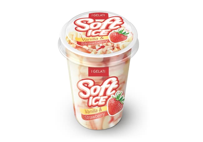 I GELATI Soft Ice Vanilla & Strawberry