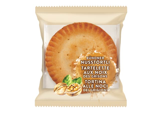 Tartelette aux noix des Grisons, emballage individuel
